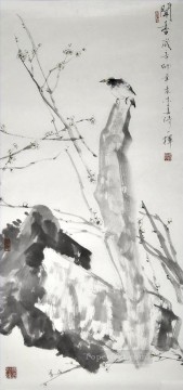 Águila sobre roca chino tradicional Pinturas al óleo